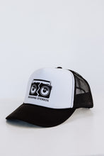Load image into Gallery viewer, Kid&#39;s Black &amp; White Trucker Hat
